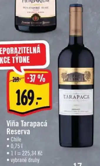 Albert Tarapacá viňa reserva 0,75l nabídka