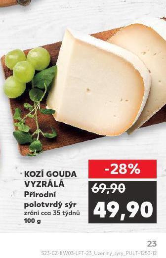 Kaufland Kozí gouda vyzrálá nabídka