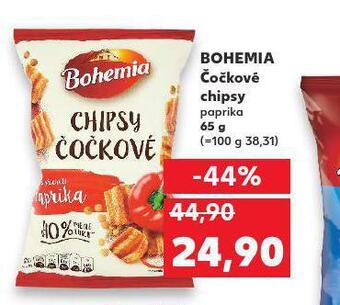 Kaufland Bohemia čočkové chipsy nabídka