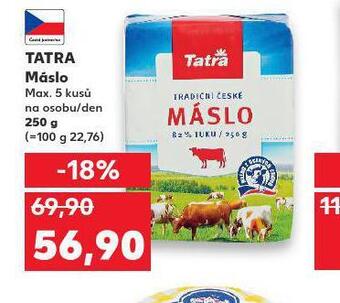 Kaufland Tatra máslo nabídka