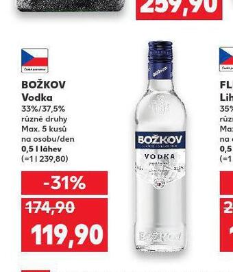Kaufland Božkov vodka nabídka