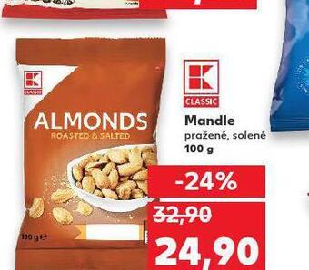 Kaufland Mandle pražené, solené nabídka