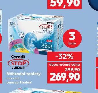 Kaufland Ceresit stop vlhkosti aero 360 ° náhradní tablety nabídka