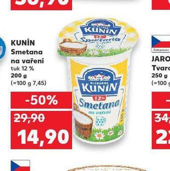 Kaufland Kunín smetana na vaření nabídka