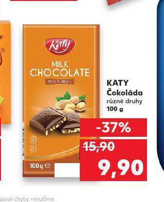 Kaufland Katy čokoláda nabídka