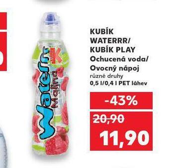 Kaufland Kubík waterrr / kubík play nabídka