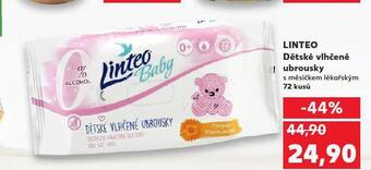 Kaufland Linteo dětské vlhčené ubrousky nabídka