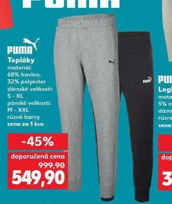 Kaufland Tepláky puma nabídka
