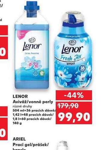 Kaufland Lenor aviváž / vonné perly nabídka