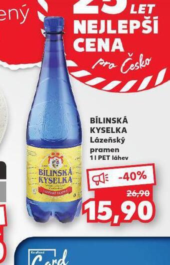 Kaufland Bílinská kyselka lázeňský pramen nabídka