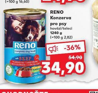 Kaufland Reno konzerva pro psy nabídka
