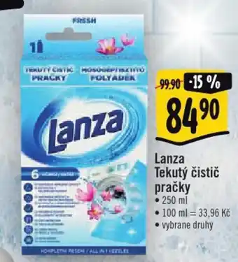 Lanza tekutý čistič pračky 250ml