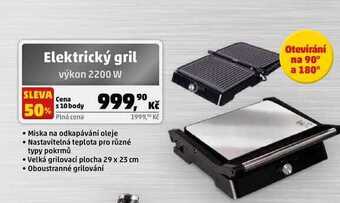 Penny Market Elektrický gril výkon 2200 w nabídka