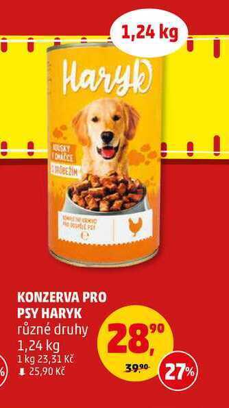 Penny Market Konzerva pro psy haryk, 1,24 kg nabídka