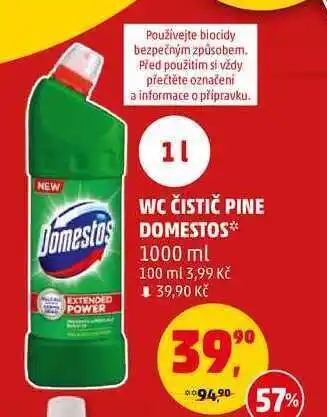 Penny Market Wc čistič pine domestos, 1000 ml nabídka