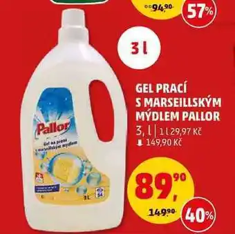 Penny Market Gel prací s marseillským mýdlem pallor, 3 l nabídka