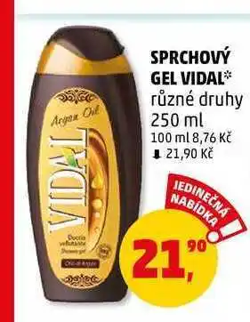 Penny Market Sprchový gel vidal, 250 ml nabídka