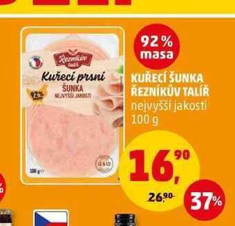 Penny Market Kuřecí šunka řezníkův talíř, 100 g nabídka