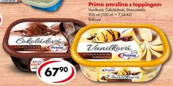 CBA Prima zmrzlina s toppingem, 900 ml nabídka
