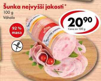 CBA Šunka nejvyšší jakosti, 100 g nabídka
