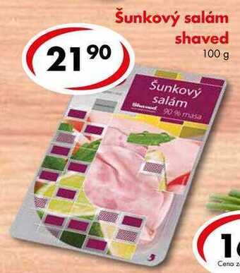 CBA Šunkový salám shaved, 100 g nabídka