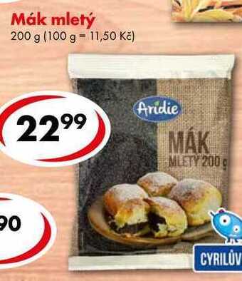 CBA Mák mletý, 200 g nabídka
