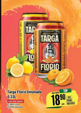 Tamda Foods Targa florio limonáda 0,33 l nabídka