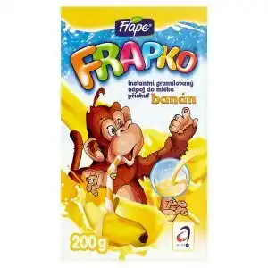 Frape frapko instantní granulovaný nápoj do mléka příchuť banán 200g