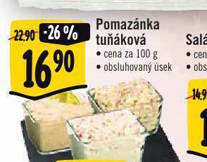 Albert Pomazánka tuňáková nabídka