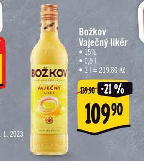 Albert Božkov vaječný likér nabídka