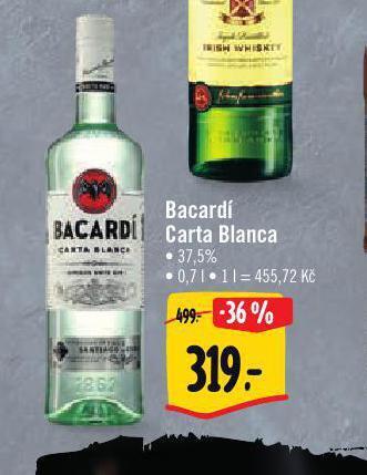 Albert Bacardi carta blanca nabídka
