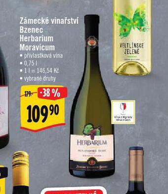 Albert Zámecké vinařství bzenec herbarium moravicum nabídka