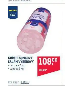 Makro Kuřecí šunkový salám nabídka