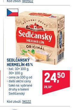 Makro Sedlčanský hermelín nabídka