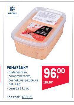 Makro Pomazánky nabídka
