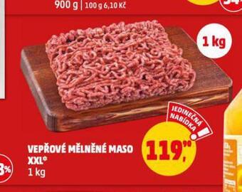 Penny Market Vepřové mělněné maso nabídka