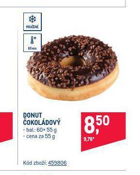 Makro Donut čokoládový nabídka