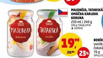 Penny Market Tatarská omáčka nabídka