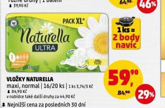Penny Market Naturella dámské vložky nabídka