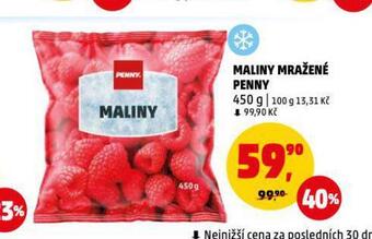 Penny Market Maliny mražené nabídka