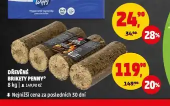 Penny Market Dřevěné brikety nabídka