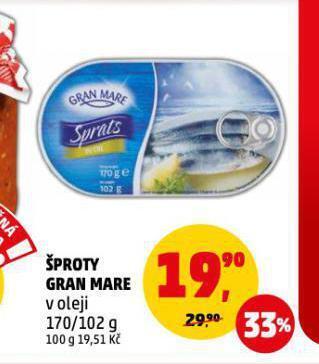 Penny Market Šproty gran mare nabídka