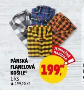 Penny Market Pánská flanelová košile nabídka