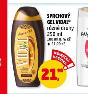 Penny Market Sprchový gel vidal nabídka