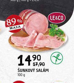 Terno Šunkový salám nabídka
