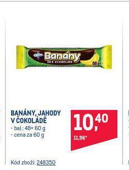 Banány v čokoládě