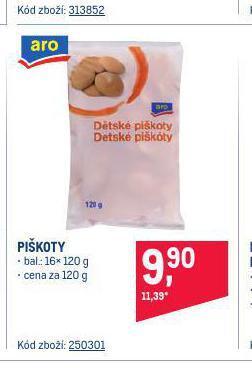 Makro Piškoty nabídka