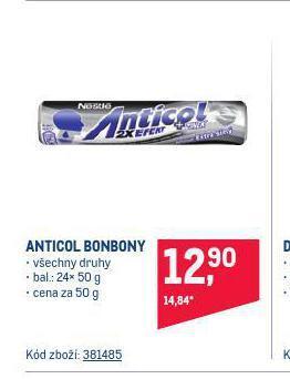 Makro Anticol bonbony nabídka