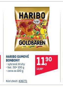 Makro Haribo gumové bonbony nabídka