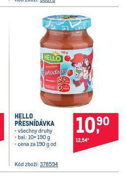 Makro Hello ovocná přesnídávka nabídka